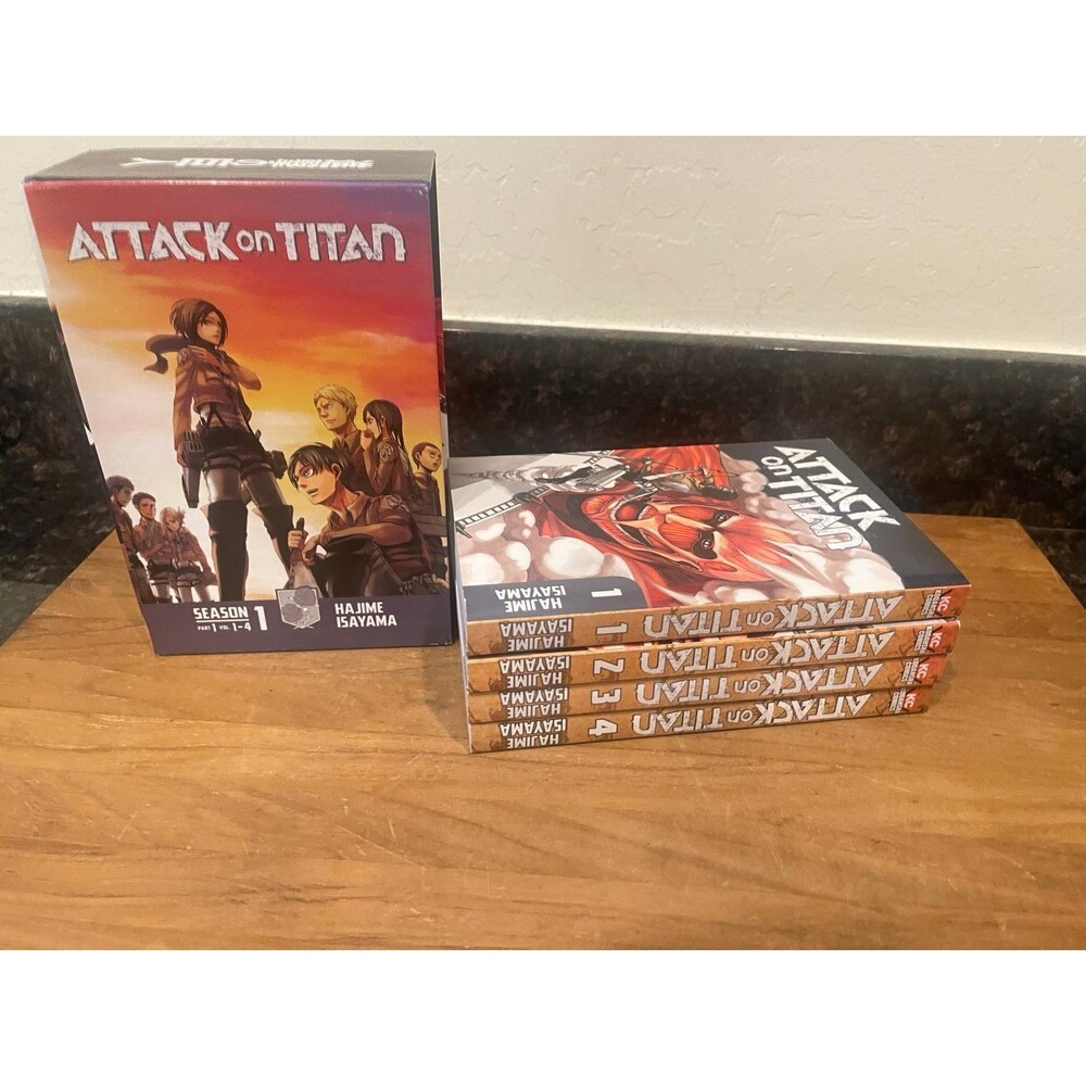 attack on titan season 1 part 1 vol 1-4 book set